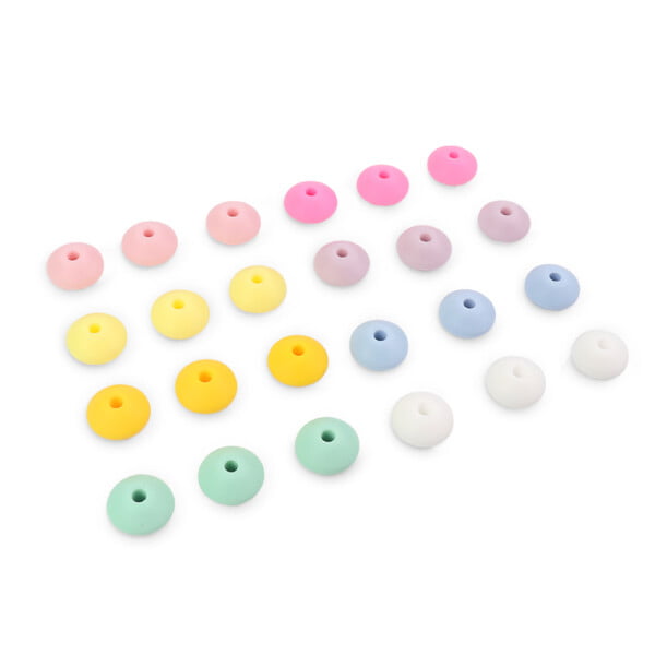 5pk Silicone beads - Lenses - 12mm - Image 3