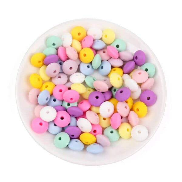 5pk Silicone beads - Lenses - 12mm - Image 2