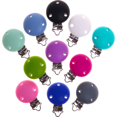 Round silicone clips