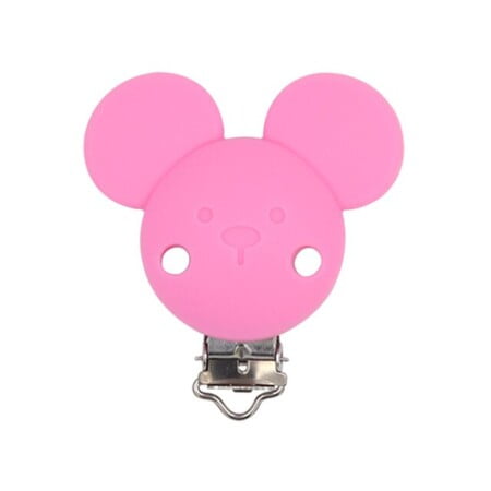 Silicone clip - Mouse - Purple