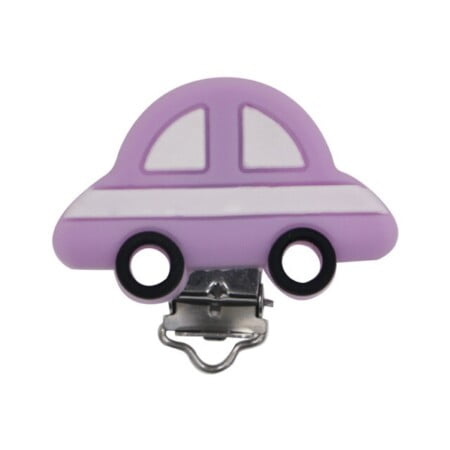 Silicone clip - Car - Purple