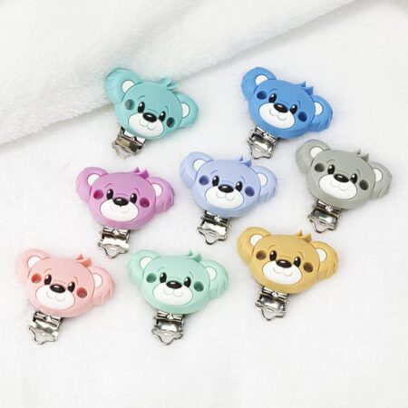 Silicone clip - Teddy bear