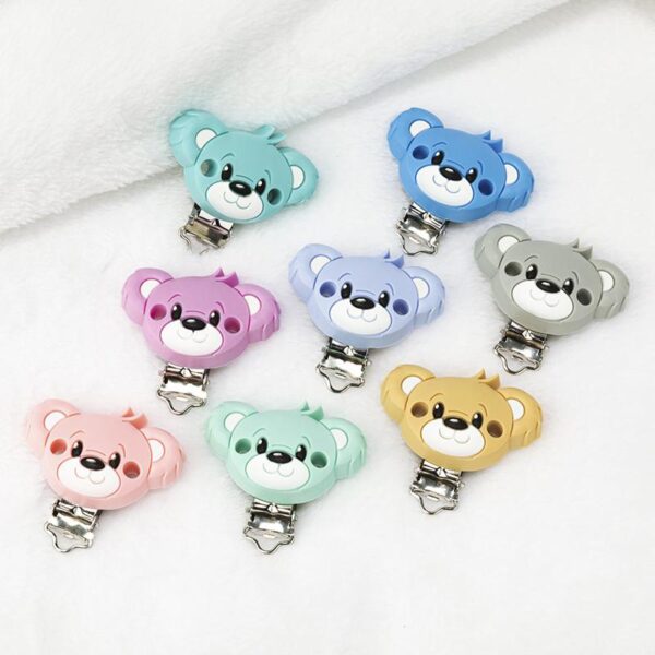 Silicone clip - Teddy bear