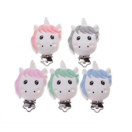 Silicone clip - Cute Unicorn