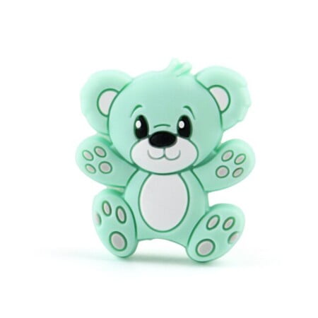 Teddy bear - Motif bead - Mint green