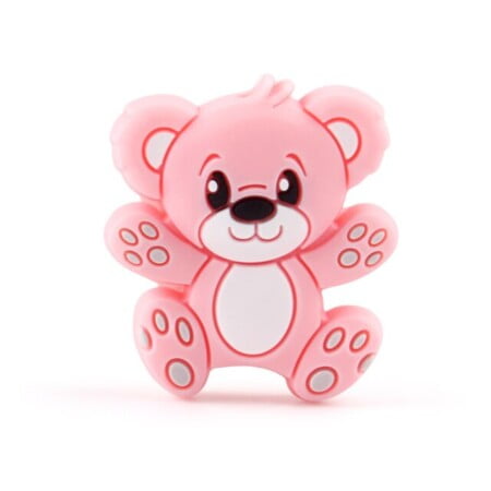 Teddy bear - Motif bead - Baby pink