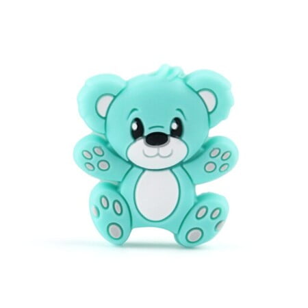 Teddy bear - Motif bead - Turquoise
