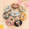 Silicone clips in the shape of dog heads