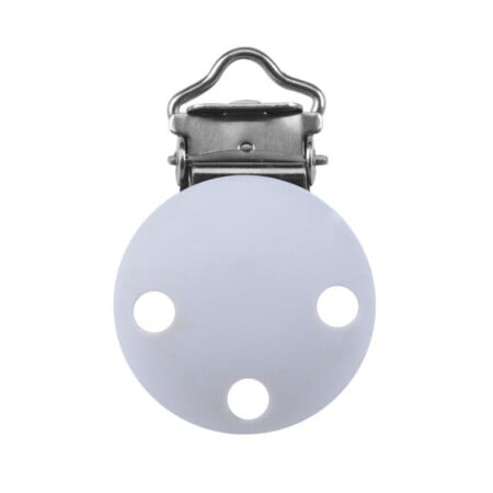 Round silicone clips - Light grey