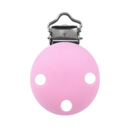 Round silicone clips - Light purple