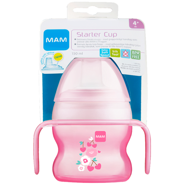 MAM Starter Cup - Rosa i emballasje