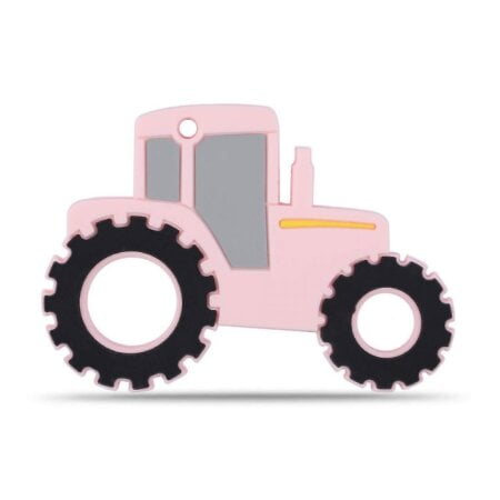 Bite figure - Pink tractor