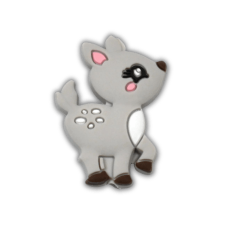 Fallow deer - Motif bead - Grey