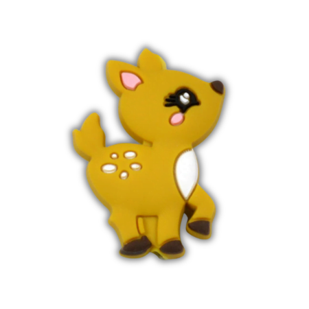 Fallow deer - Motif bead - Mustard yellow
