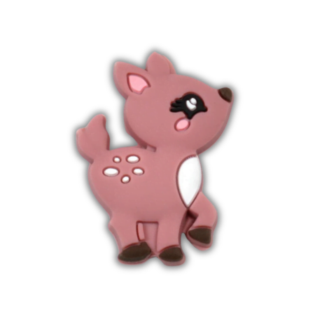 Fallow deer - Motif bead - Dark Rosé